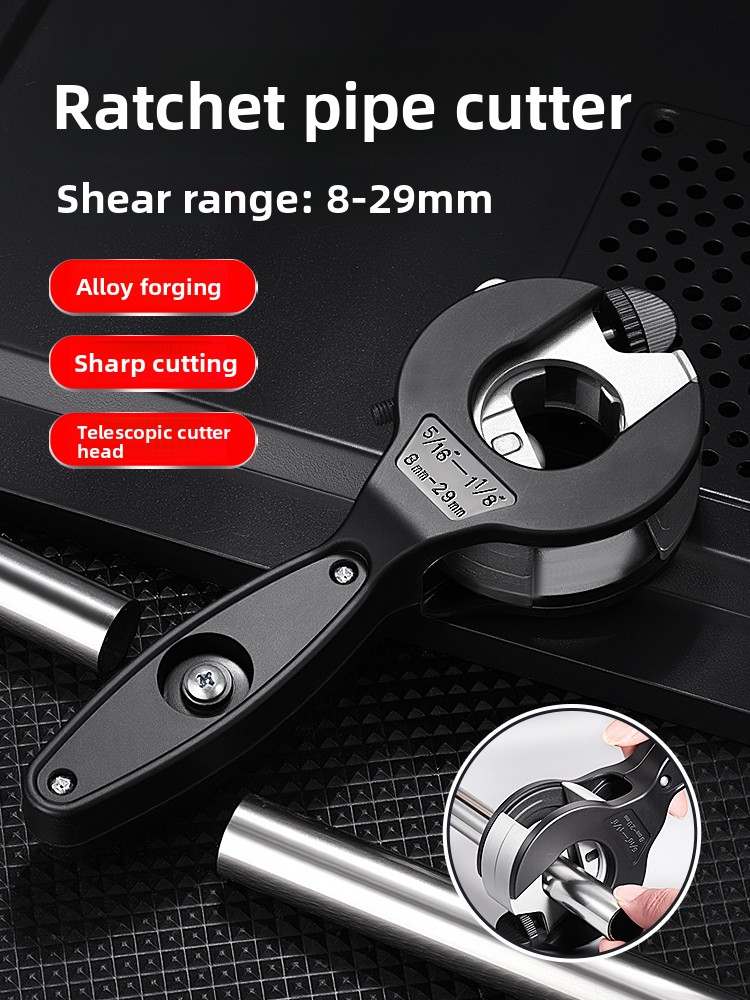 Multifunctionele ratel-snelpij - Pipe Cutter Ratchet recensie en prijs